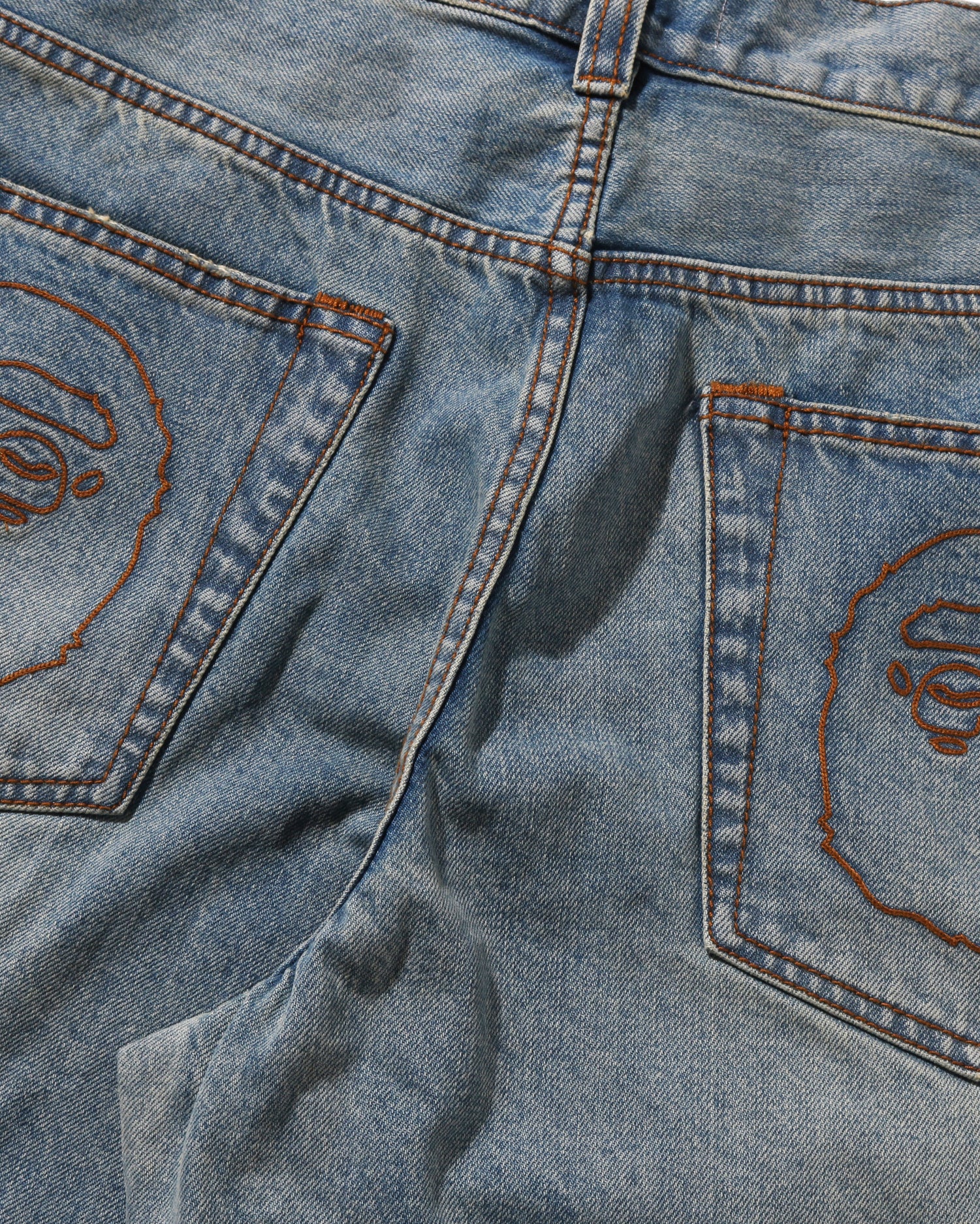 Twin STA Knee Length Selvedge Denim Shorts