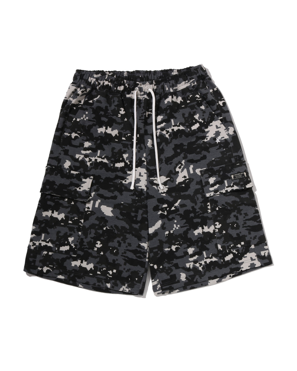 Multi Pixel Camo BAPE STA Logo Cargo Relaxed Fit Sweat Shorts