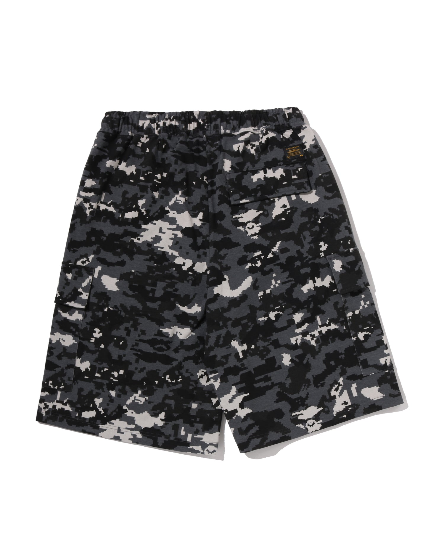 Multi Pixel Camo BAPE STA Logo Cargo Relaxed Fit Sweat Shorts