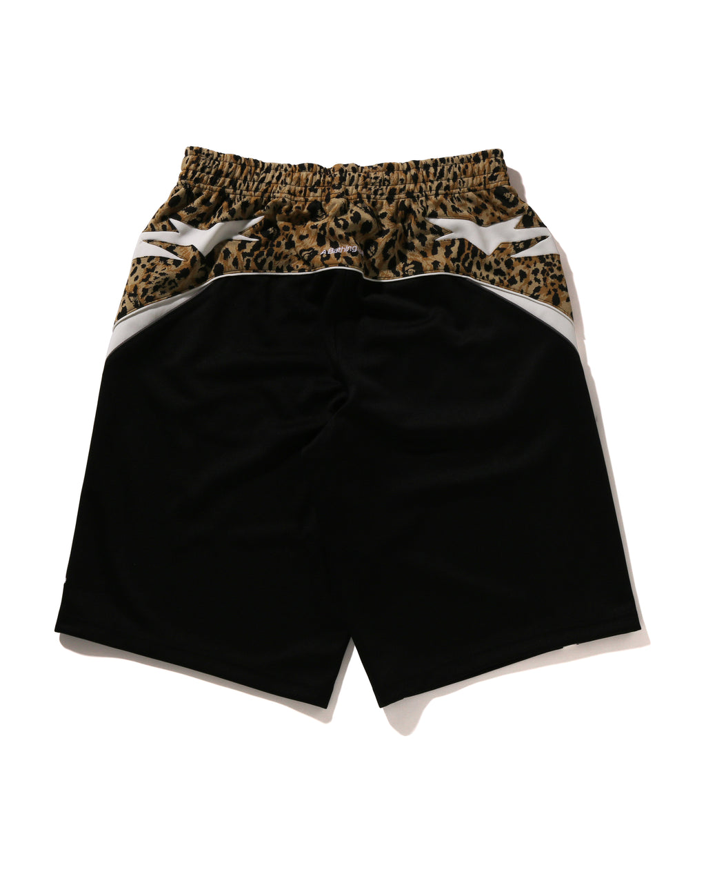 Wild Leopard Pattern Knee Length Oversized Fit Track Shorts