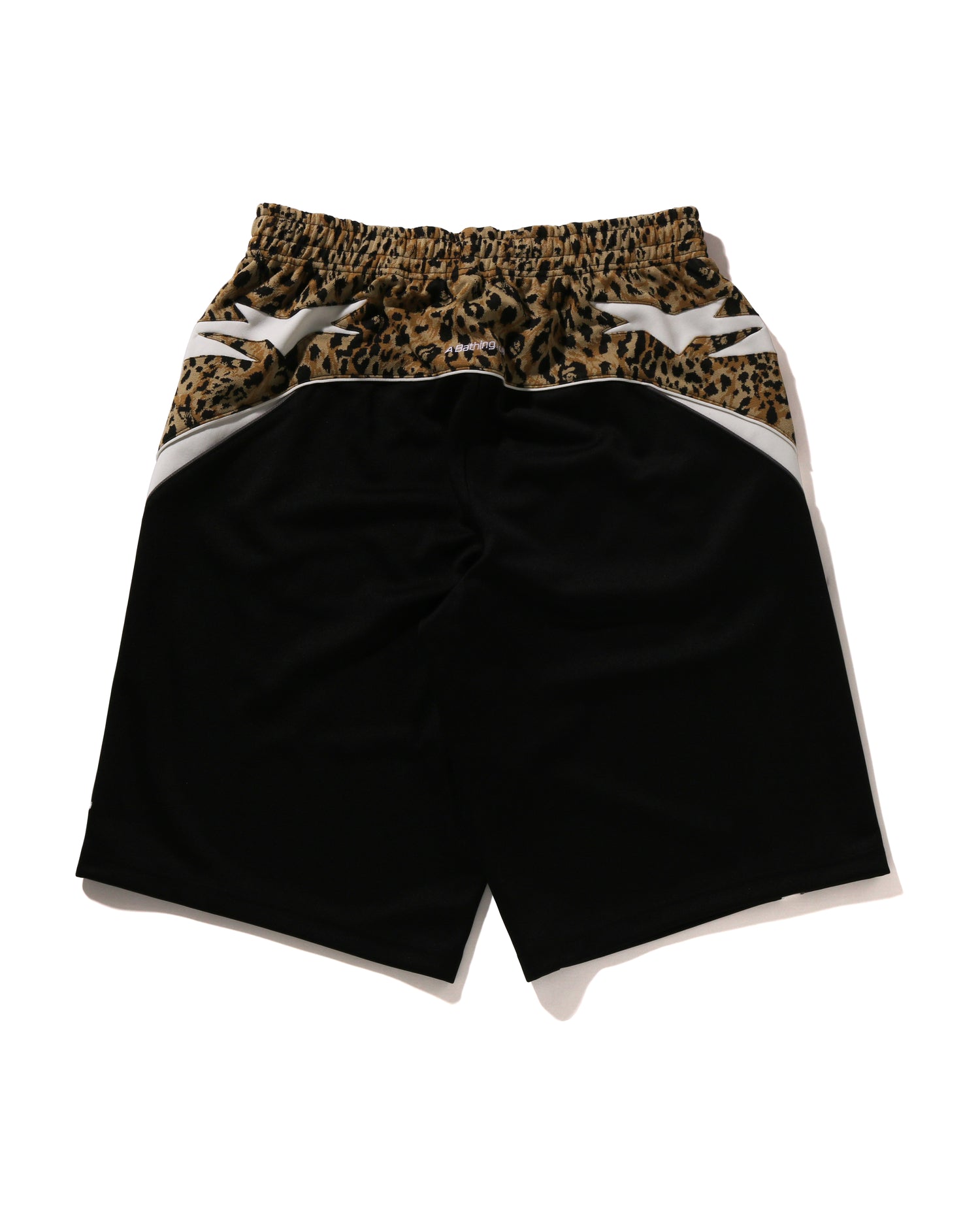 Wild Leopard Pattern Knee Length Oversized Fit Track Shorts