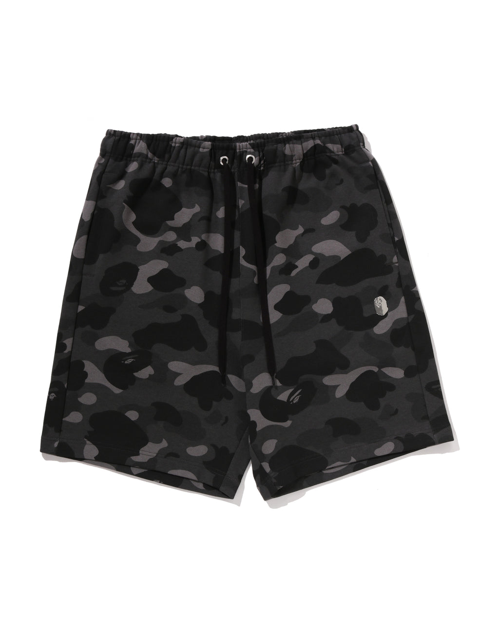 Color Camo Metal Ape Head Relaxed Fit Sweat Shorts
