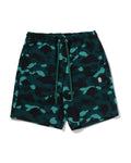 Color Camo Metal Ape Head Relaxed Fit Sweat Shorts