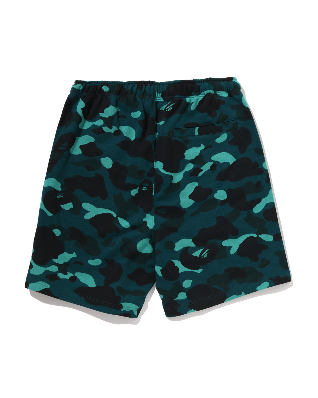 Color Camo Metal Ape Head Relaxed Fit Sweat Shorts