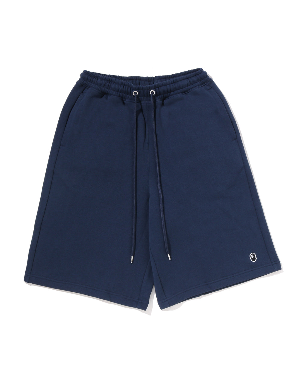 One Point Knee Length Relaxed Fit Sweat Shorts
