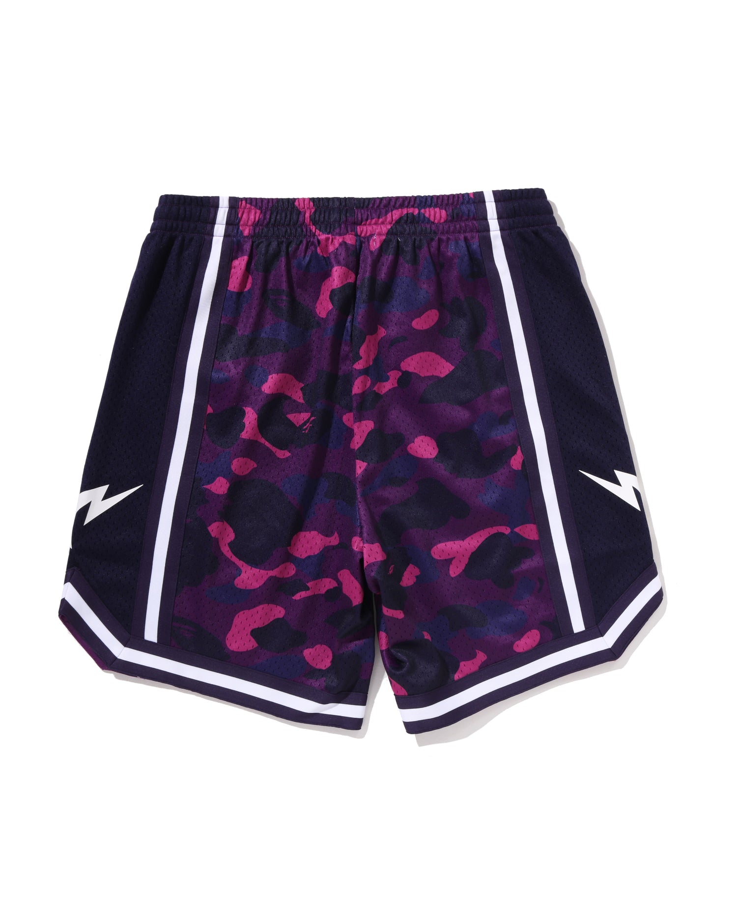 Color Camo Mesh Relaxed Fit Shorts