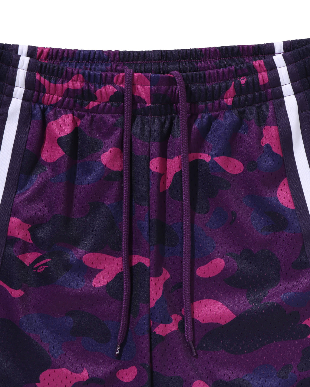 Color Camo Mesh Relaxed Fit Shorts