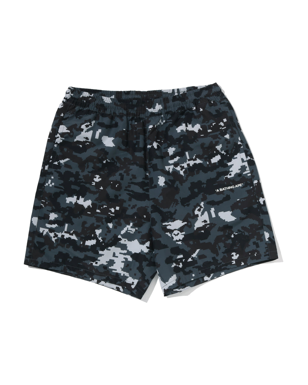 Multi Pixel Camo Relaxed Fit Beach Shorts