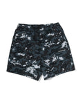 Multi Pixel Camo Relaxed Fit Beach Shorts