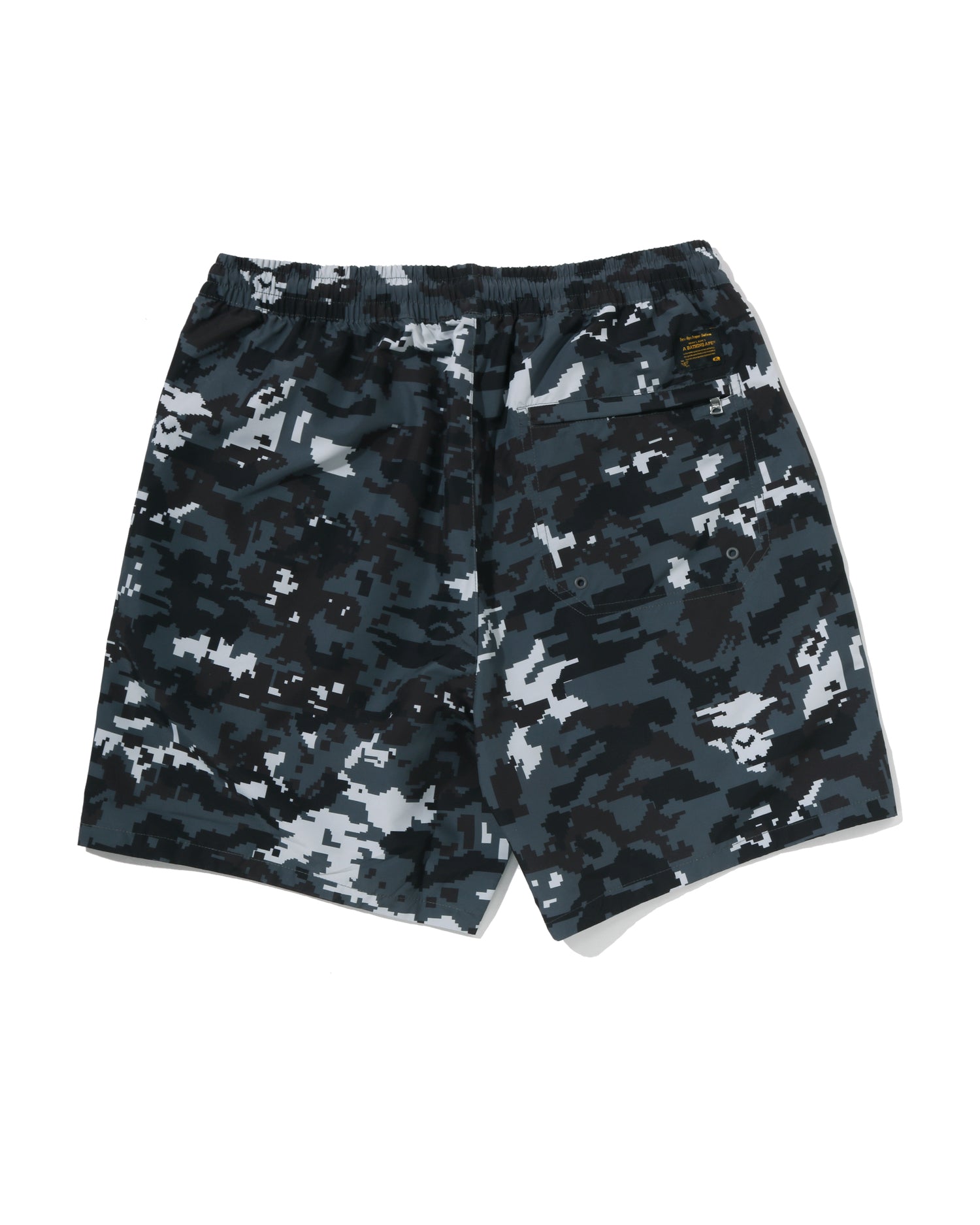 Multi Pixel Camo Relaxed Fit Beach Shorts