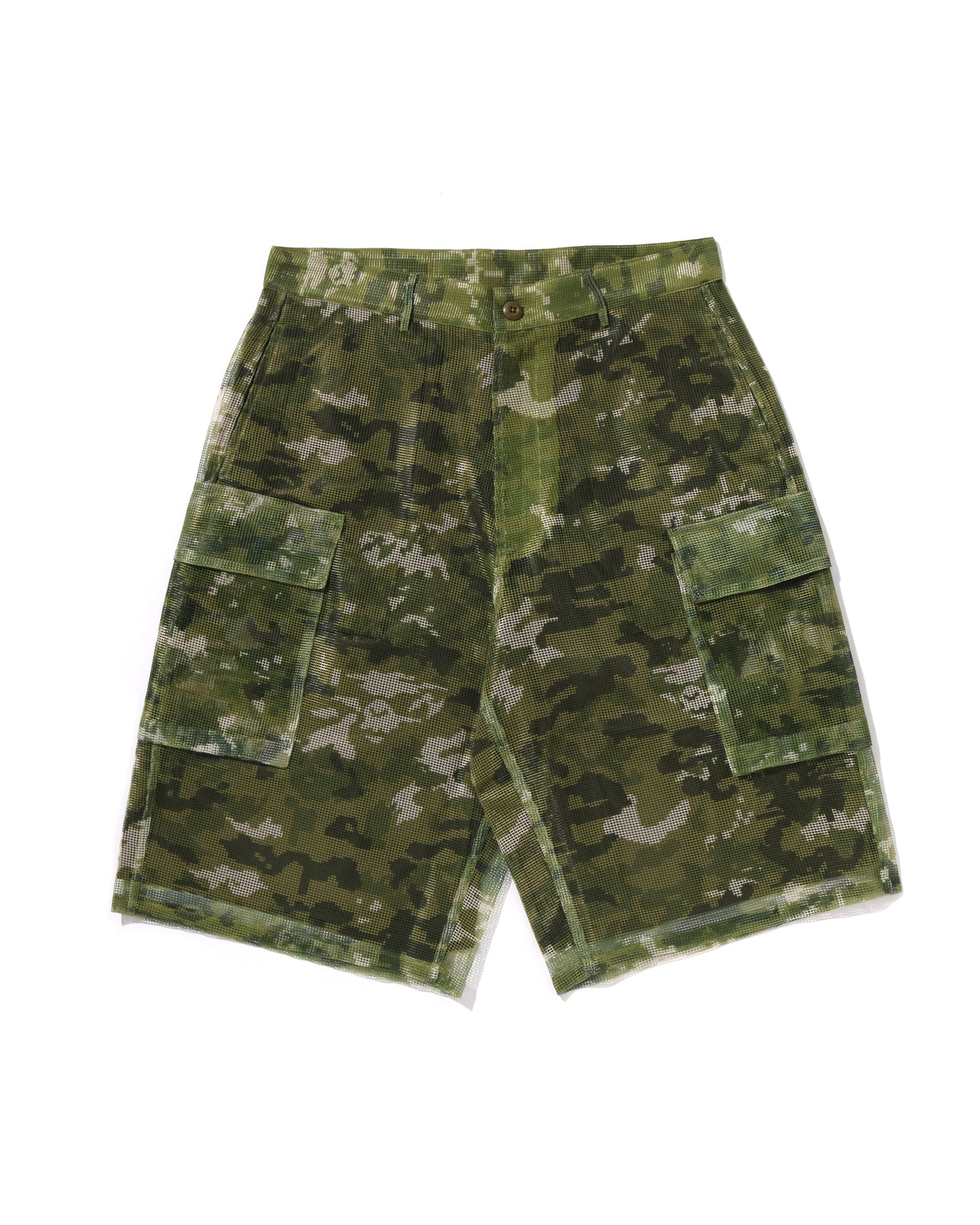 Multi Pixel Camo Cargo Relaxed Fit Shorts