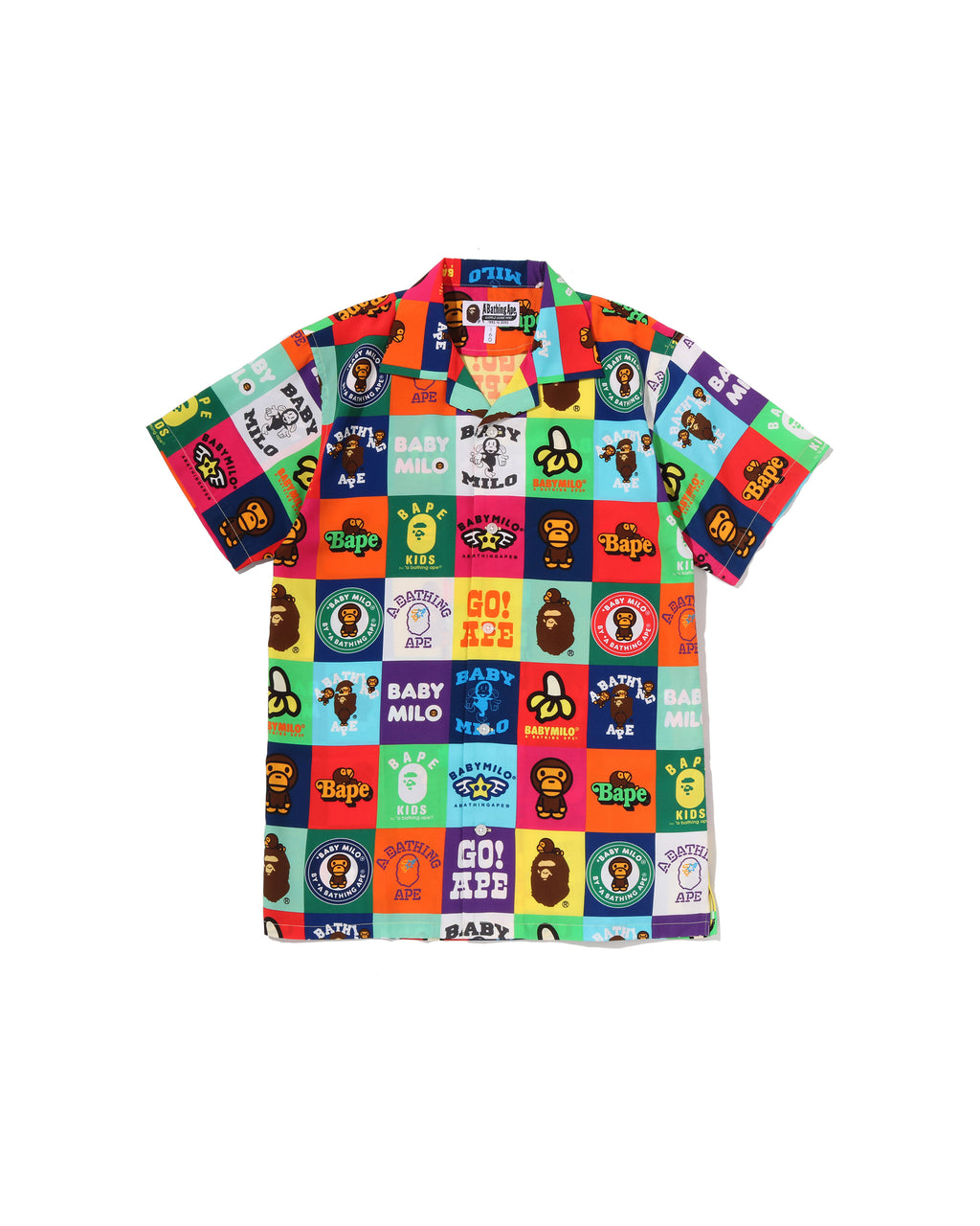 Kids Baby Milo Patchwork Open Collar Shirt Jr