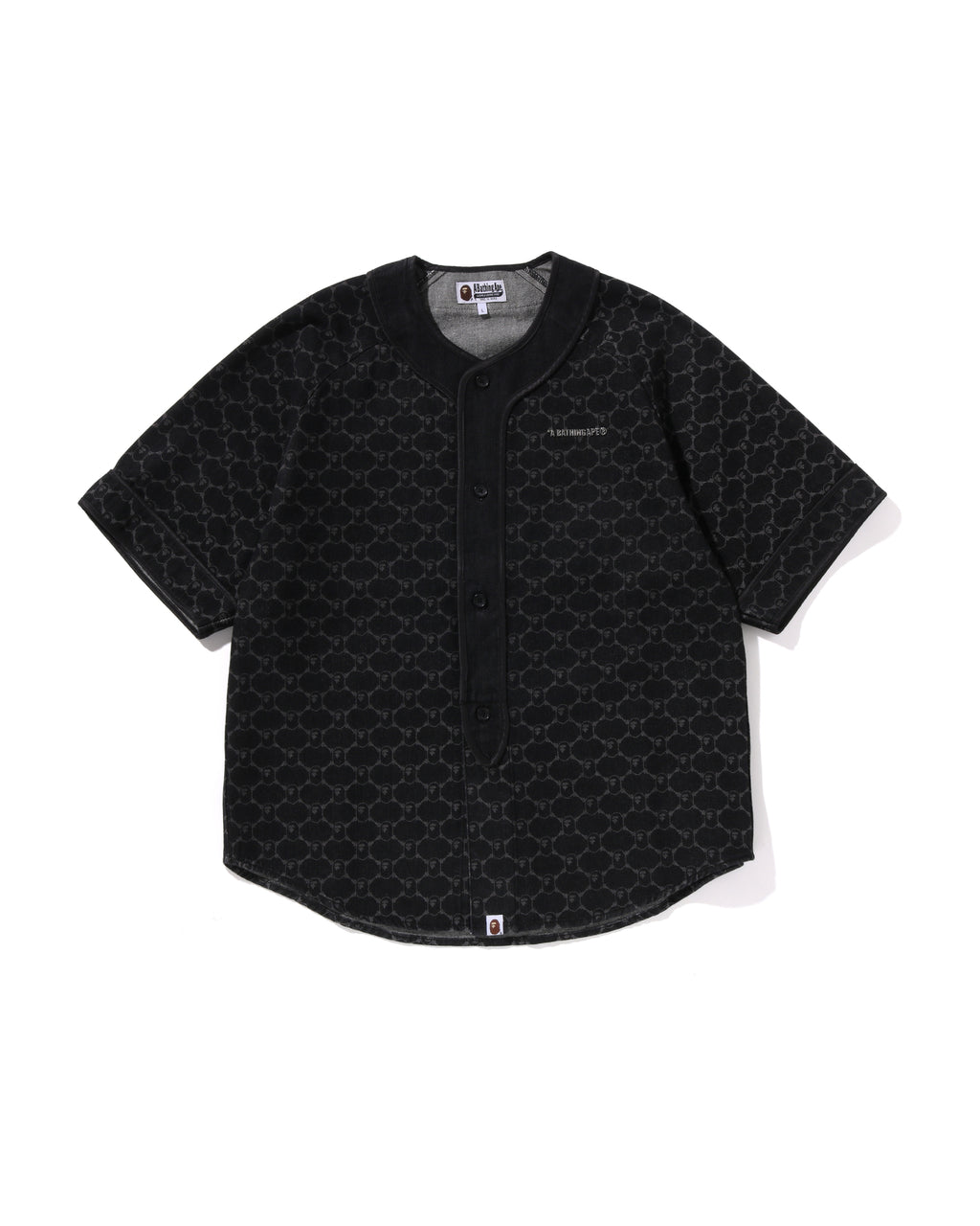 College Monogram Baseball Ss Denim Shirt