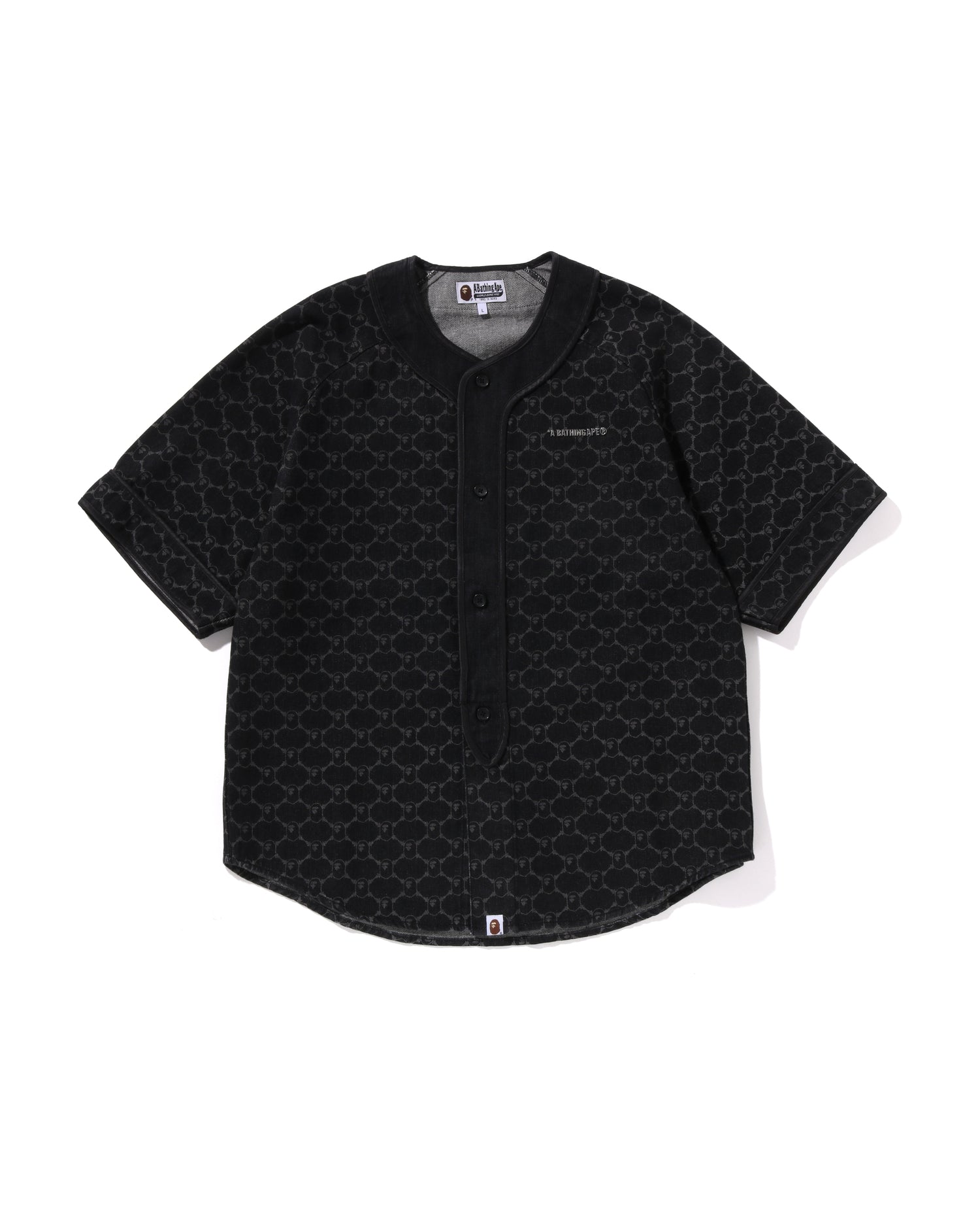 College Monogram Baseball Ss Denim Shirt