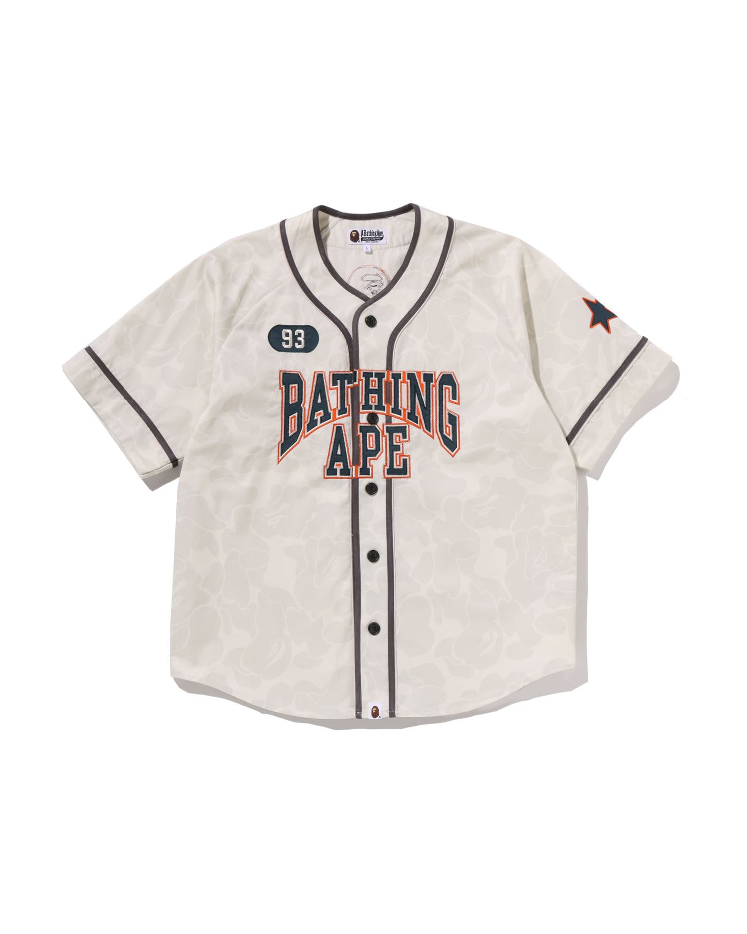 Solid Camo Multi Logo Baseball Ss Shirt