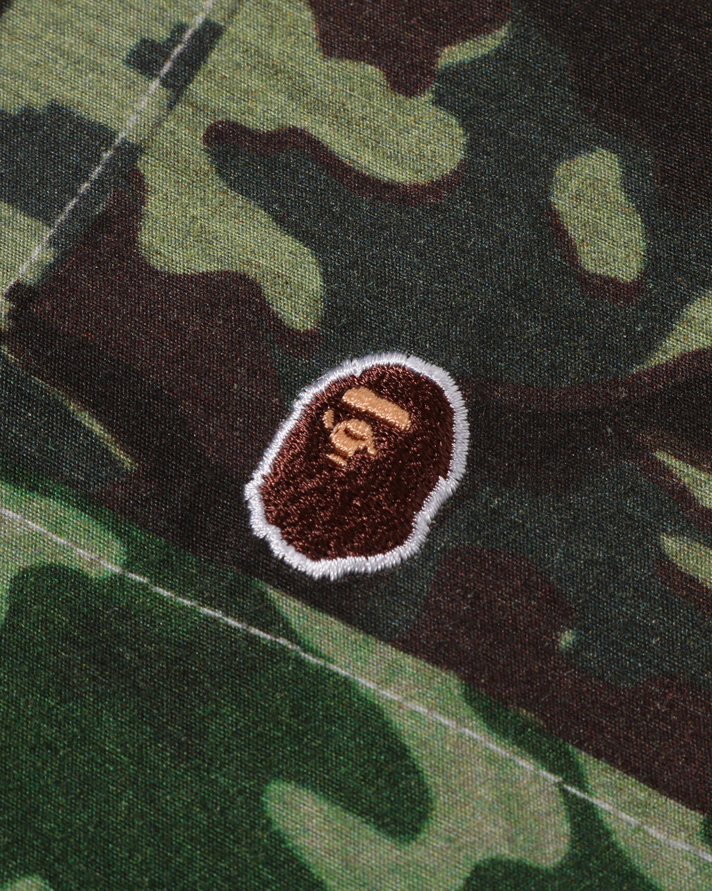 Kids Ape Head One Point Camo Patchwork Shirt