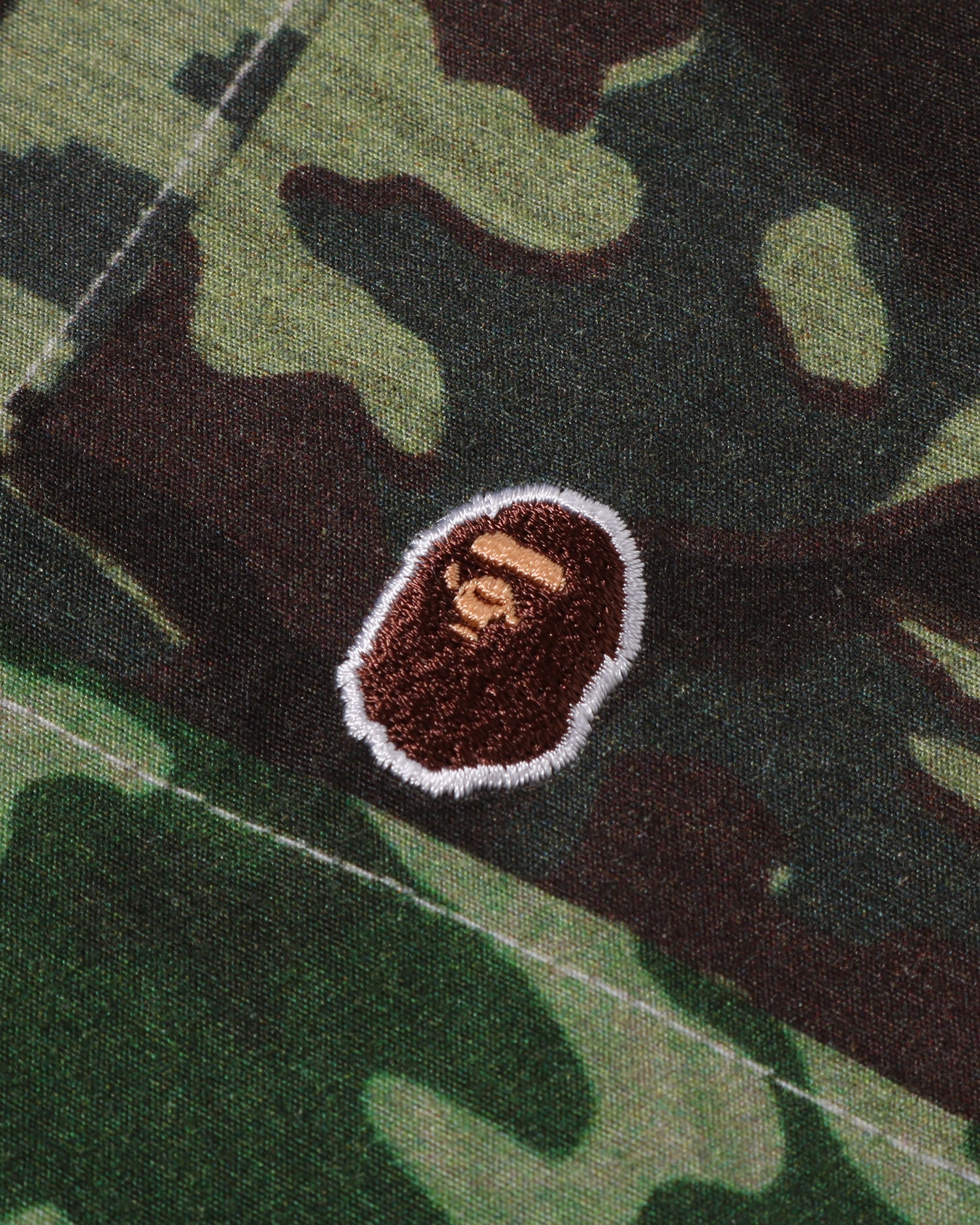 Kids Ape Head One Point Camo Patchwork Shirt
