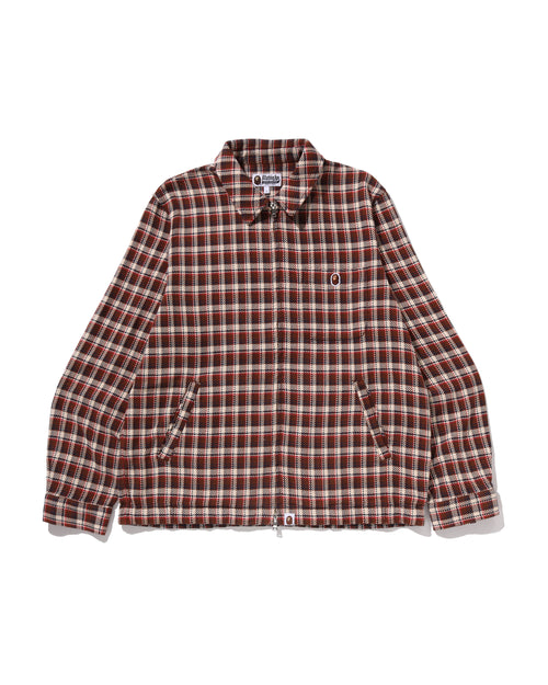 BAPE Check Zip Shirt