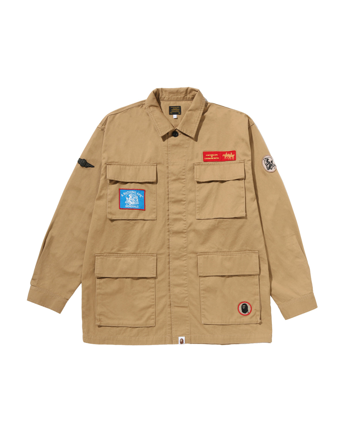 Multi Motif Relaxed Army Ls Shirt