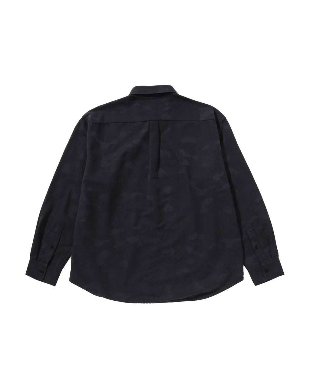 One Point Solid Camo Jacquard Oxford Ls Shirt