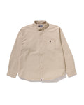 One Point Line Camo Jacquard Oxford Ls Shirt