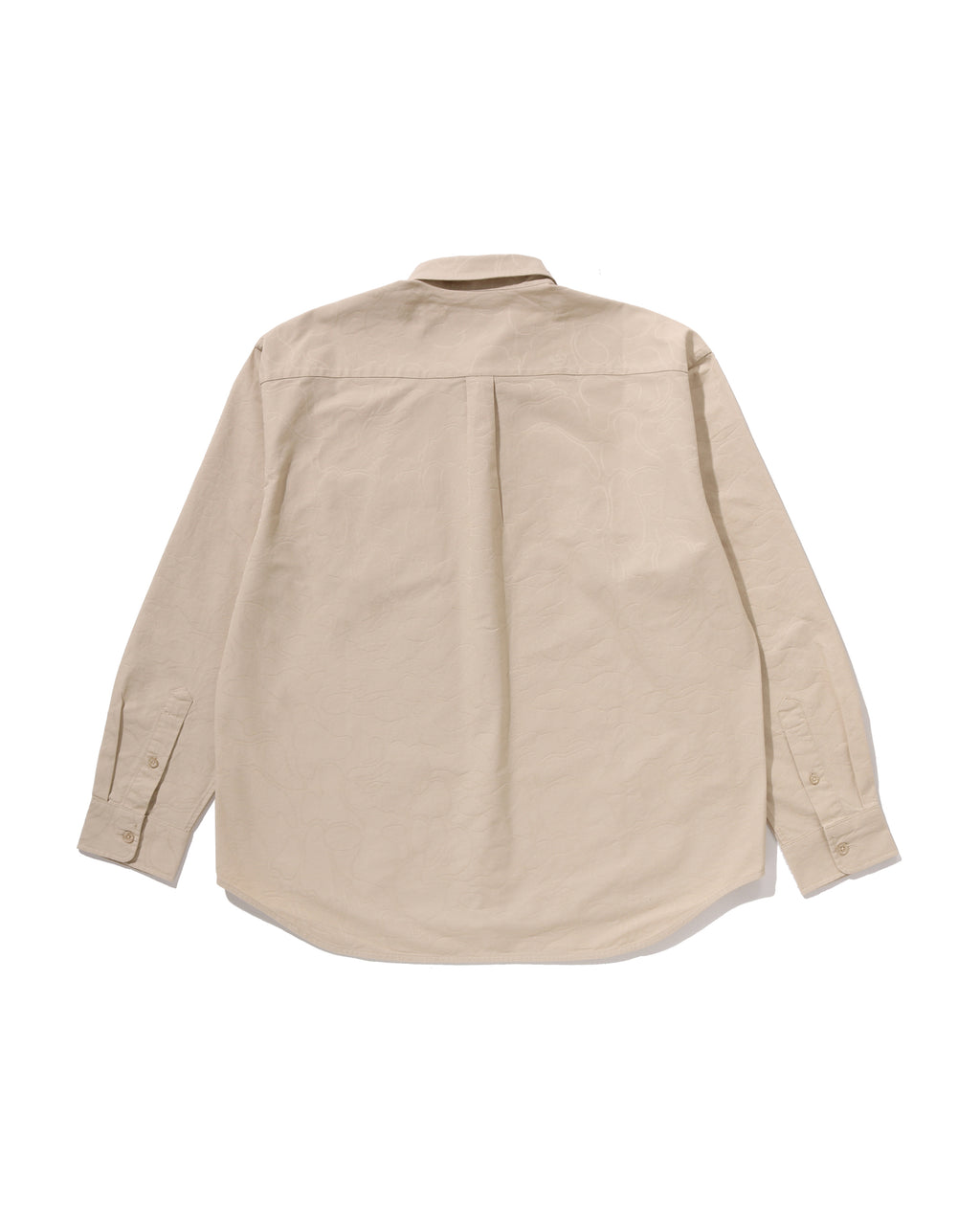 One Point Line Camo Jacquard Oxford Ls Shirt