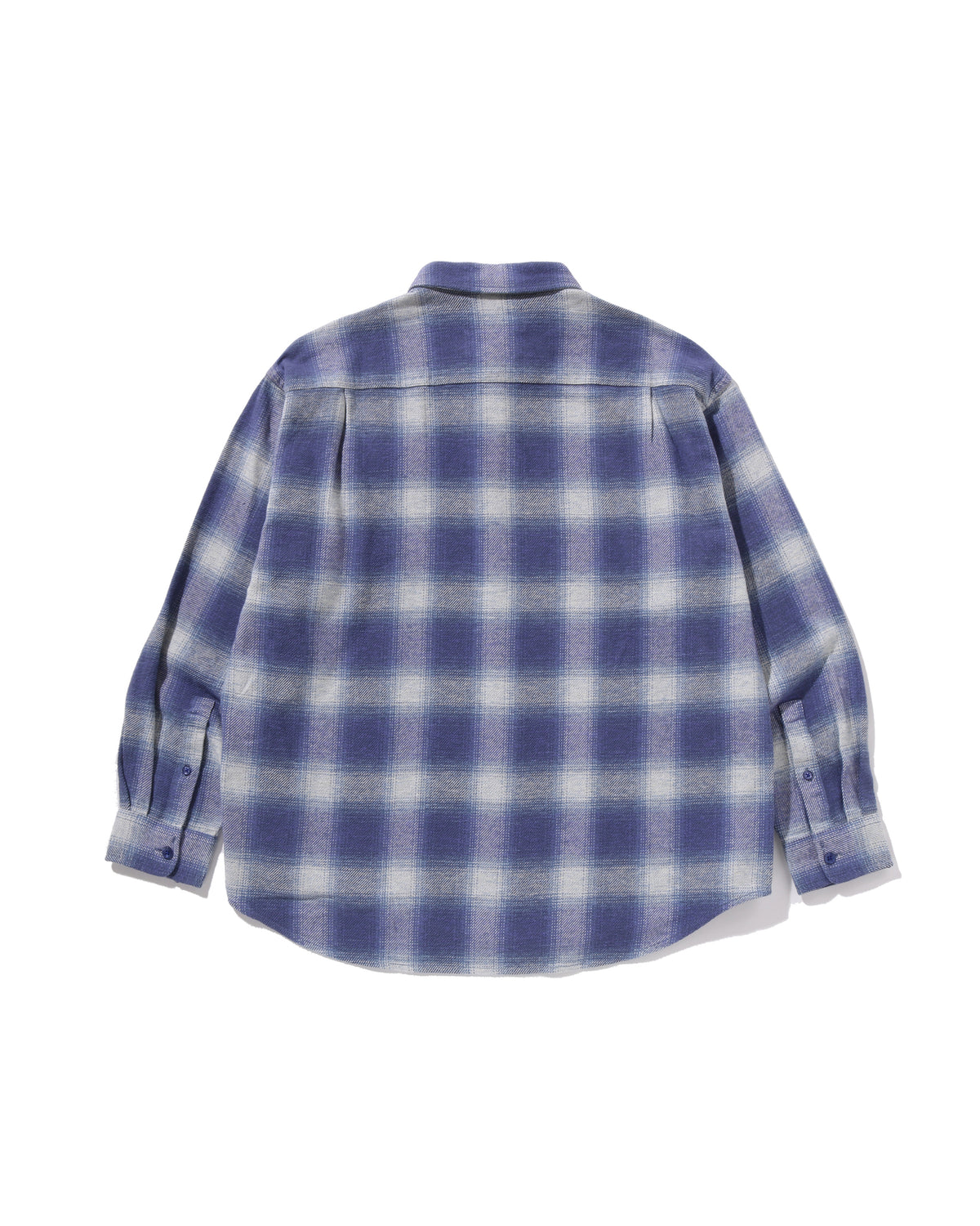 A Bathing Ape Logo Ombre Check Flannel Ls Shirt