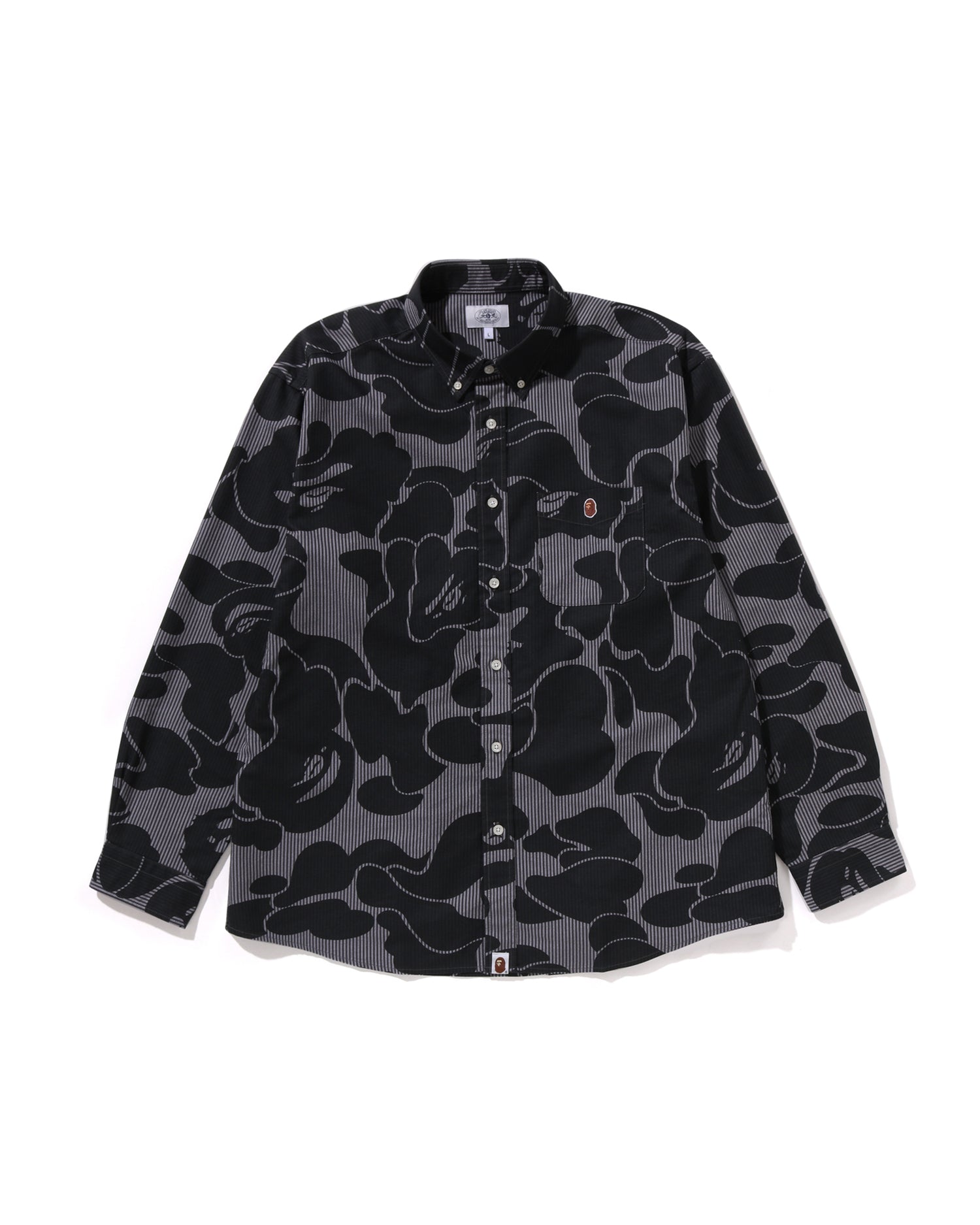 Stripe Camo Relaxed Fit Shirt
