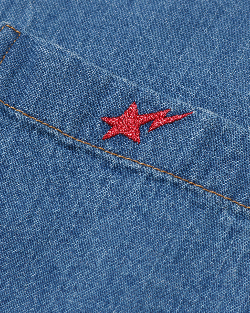 Ape Head Relaxed Fit Denim Shirts