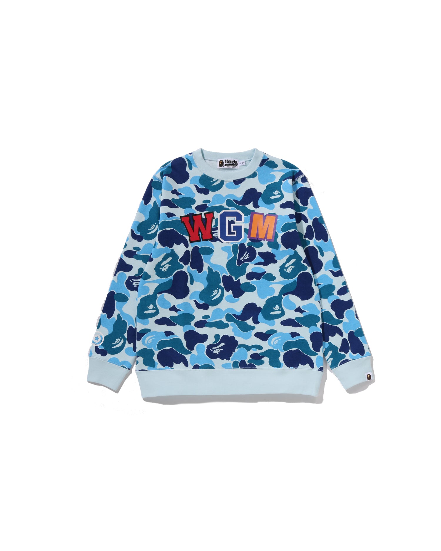 Kids Abc Camo Shark Crewneck Sweatshirt Jr