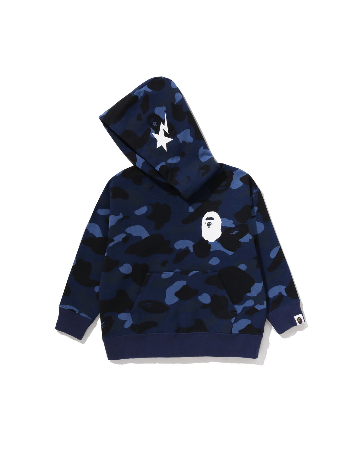Kids Color Camo Ape Head Relaxed Fit Pullover Hoodie