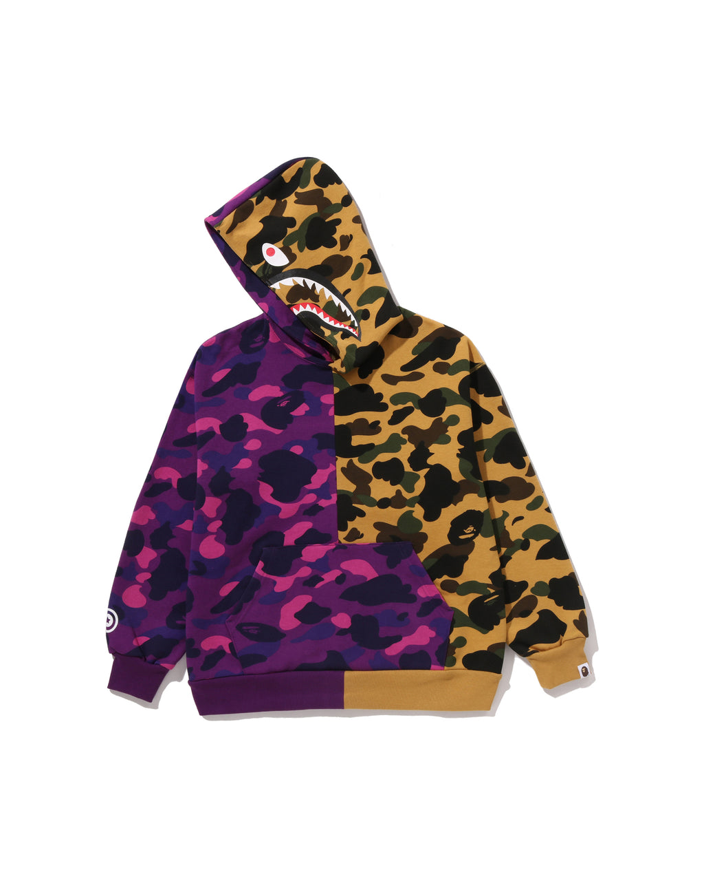 Kids Split Camo Shark Relaxed Fit Pullover Hoodie Jr