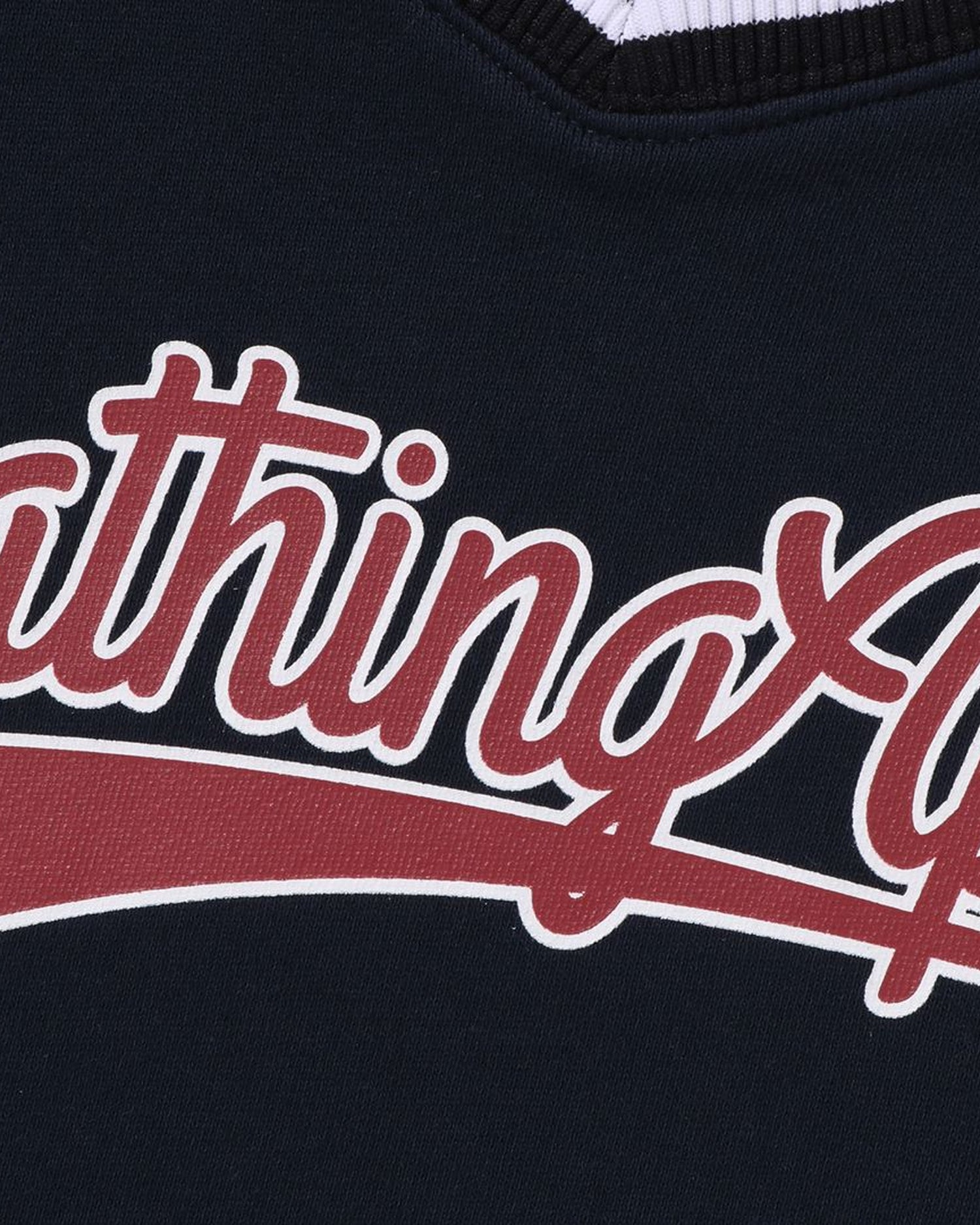 Kids Baseball Logo Relaxed Fit V-Neck Sweatshirt