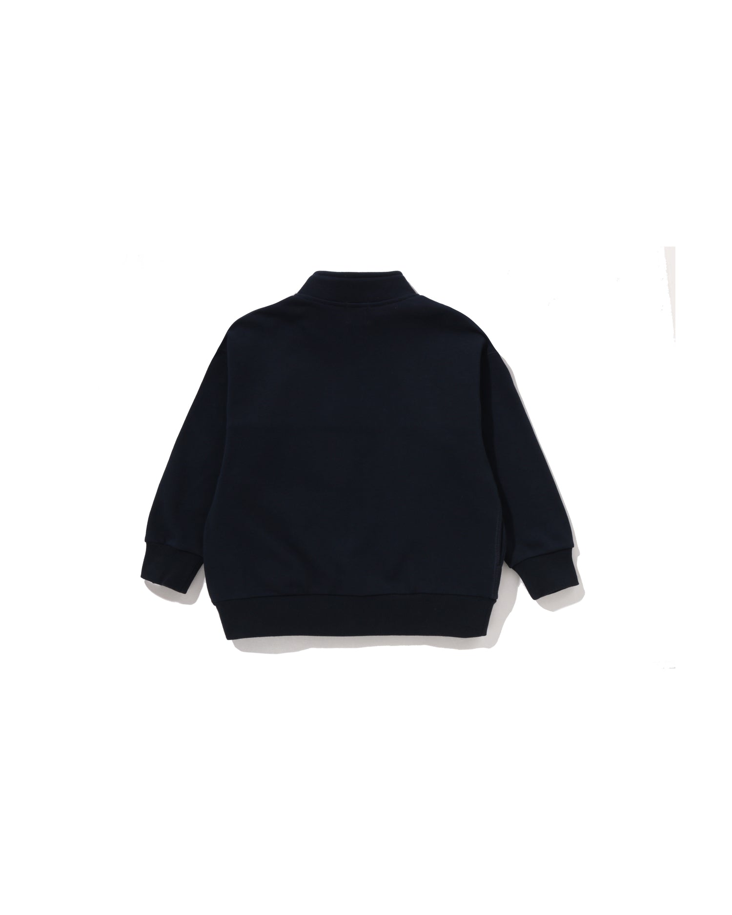 Kids BAPE Embroidery Patch Relaxed Fit Half Zip Sweatshirt
