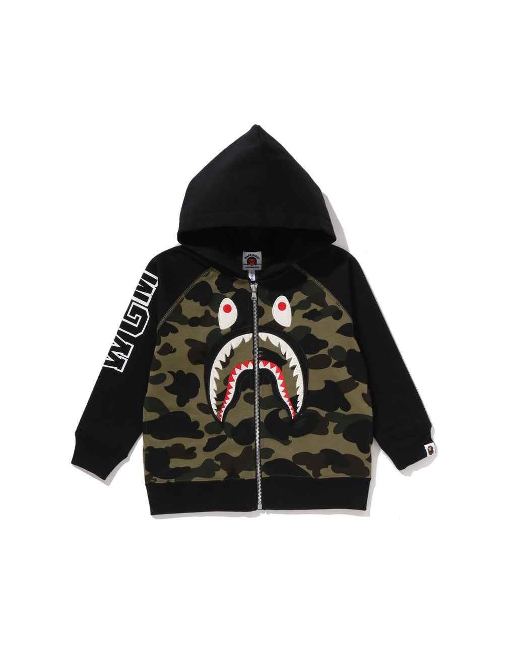 Kids 1st Camo Shark Patch Zip Hoodie
