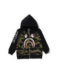 Kids 1st Camo Shark Patch Zip Hoodie