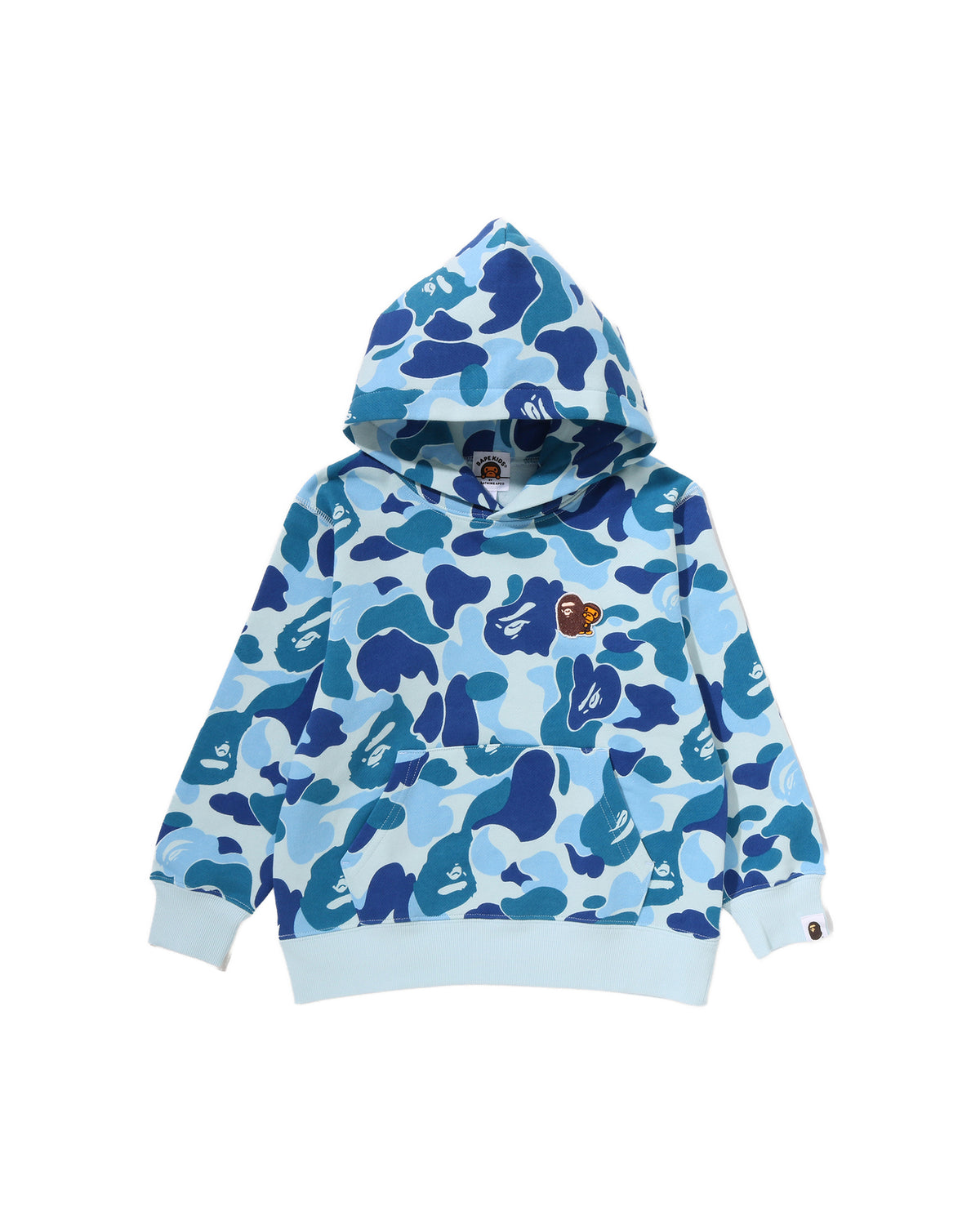 Kids Abc Camo Ape & Milo One Point Pullover Hoodie