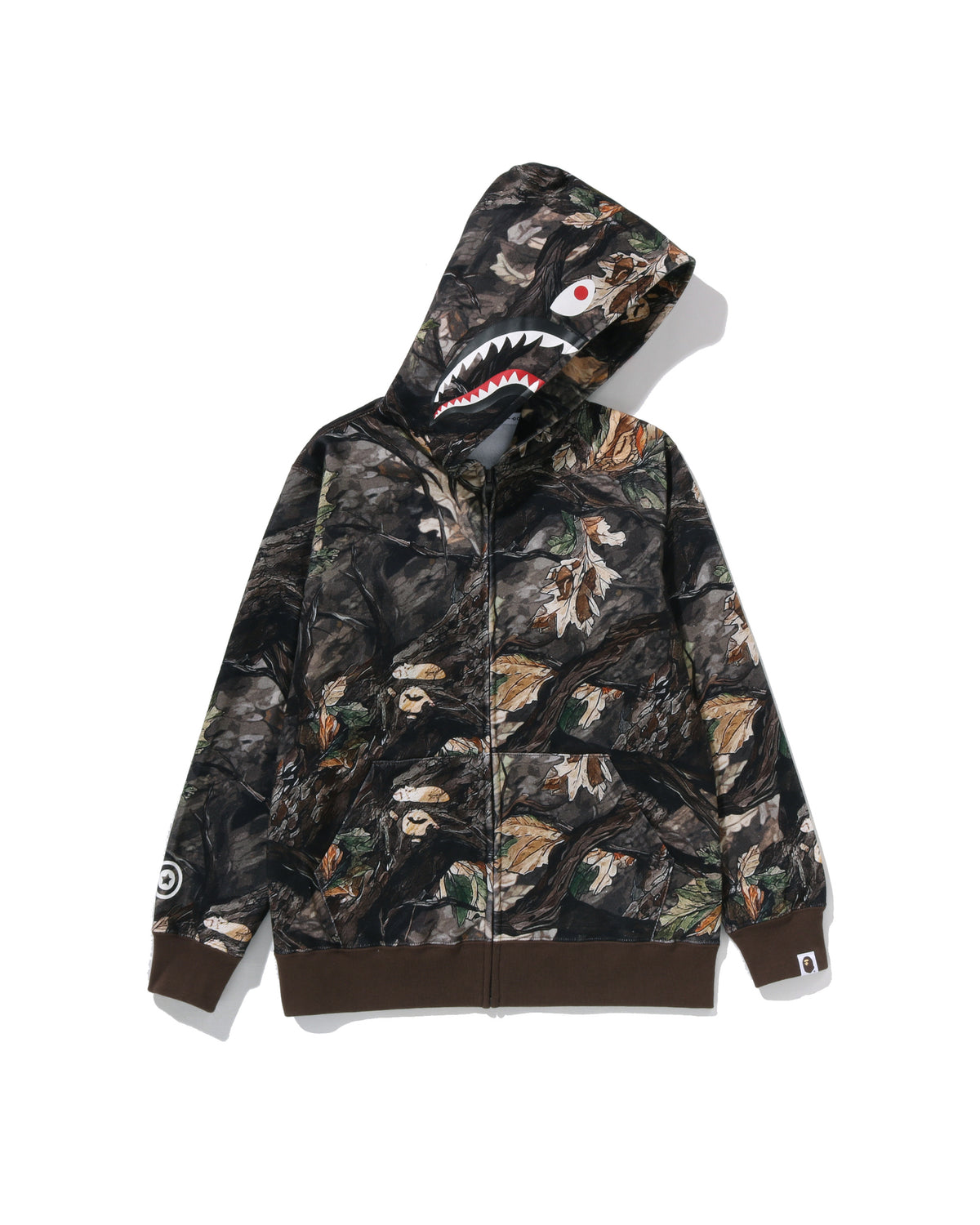 Kids Tree Edge Camo Shark Zip Hoodie Jr