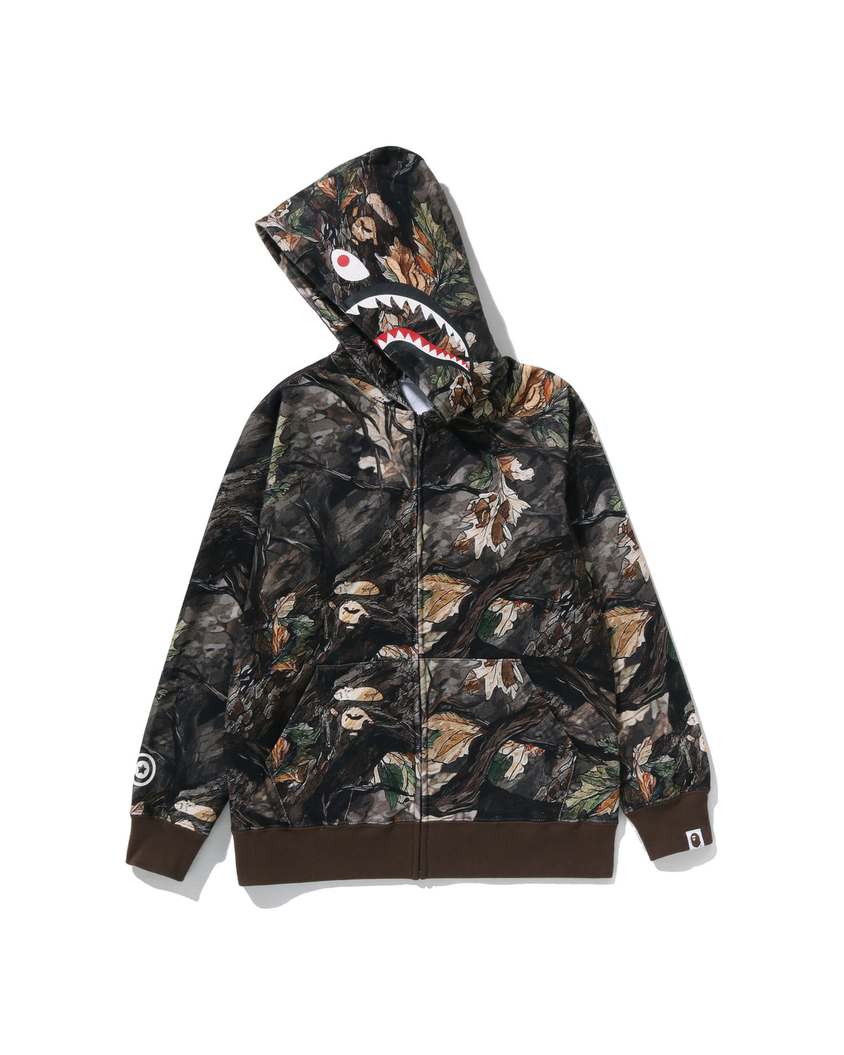 Kids Tree Edge Camo Shark Zip Hoodie Jr