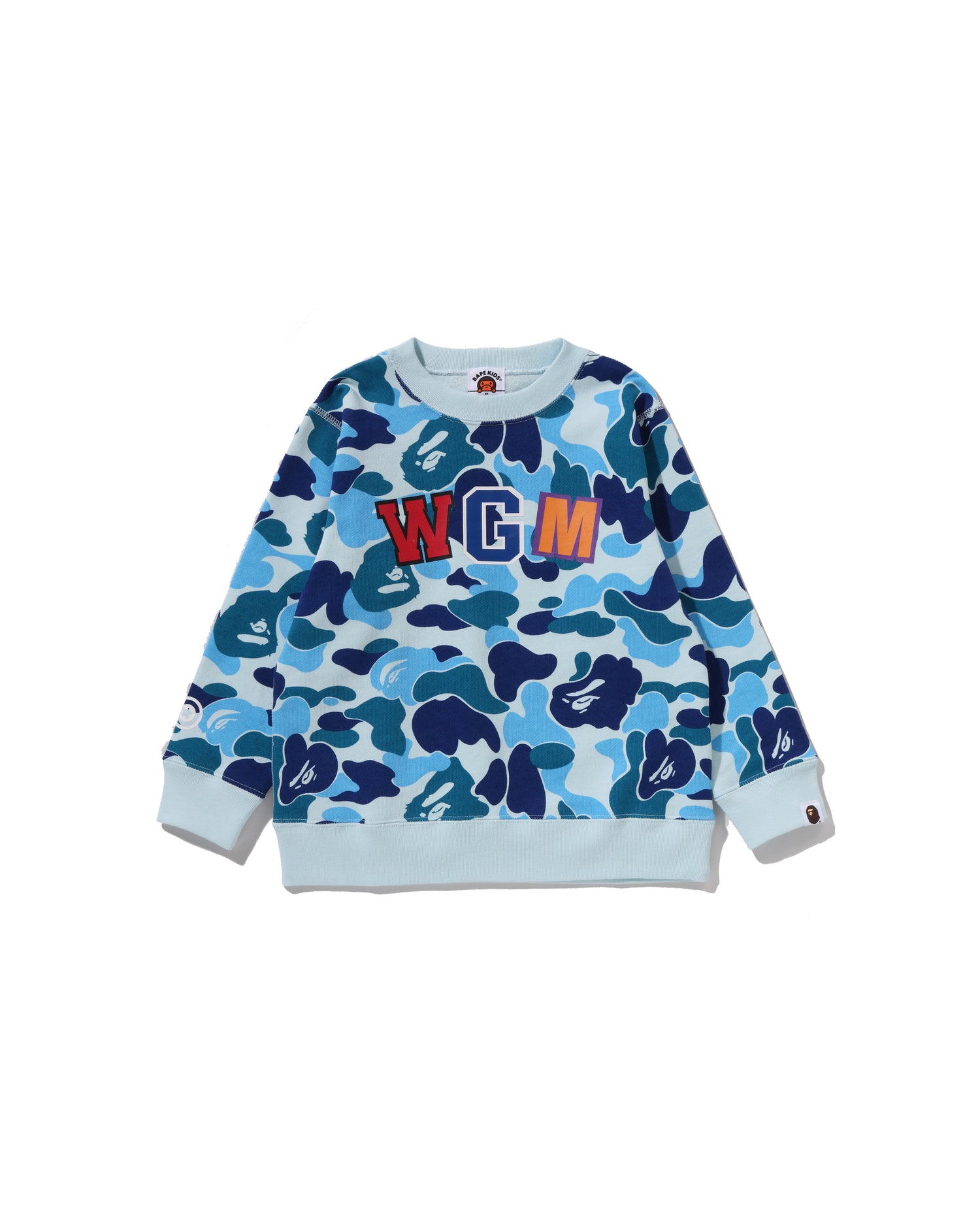 Kids Abc Camo Shark Crewneck Sweatshirt