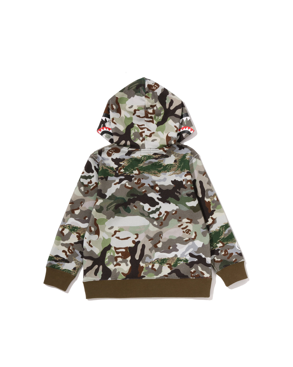 Kids Hybrid Camo Shark Zip Hoodie