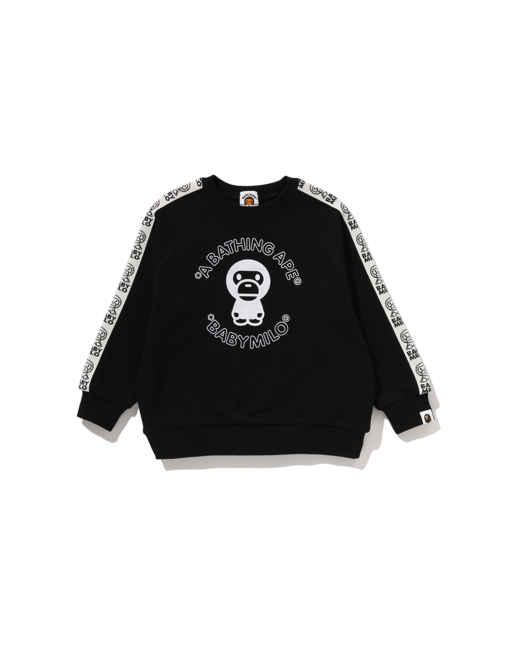 Kids Baby Milo Line Tape Relaxed Fit Crewneck Sweatshirt