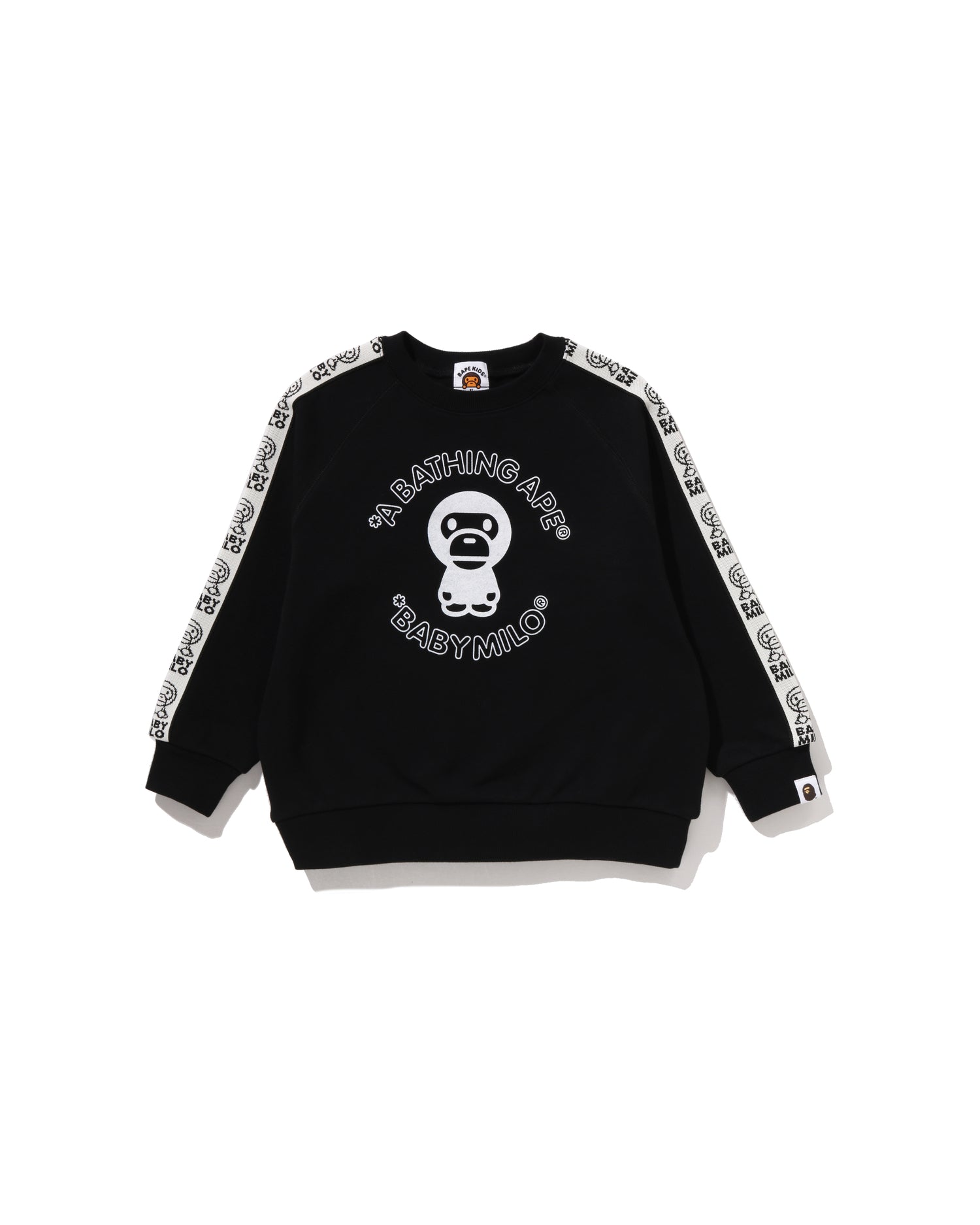 Kids Baby Milo Line Tape Relaxed Fit Crewneck Sweatshirt