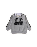 Kids BAPE Tape Relaxed Fit Crewneck Sweatshirt