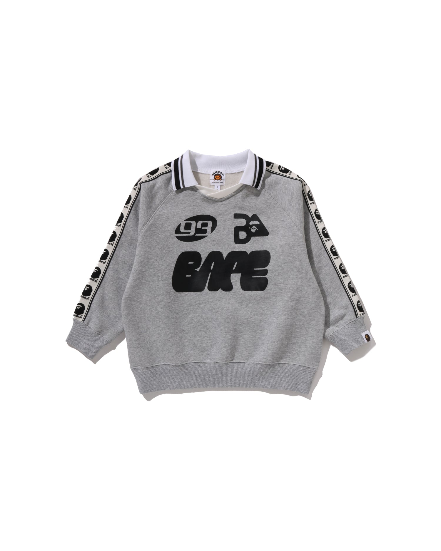 Kids BAPE Tape Relaxed Fit Crewneck Sweatshirt