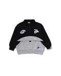 Kids BAPE Relaxed Fit Half Zip Sweatshirt