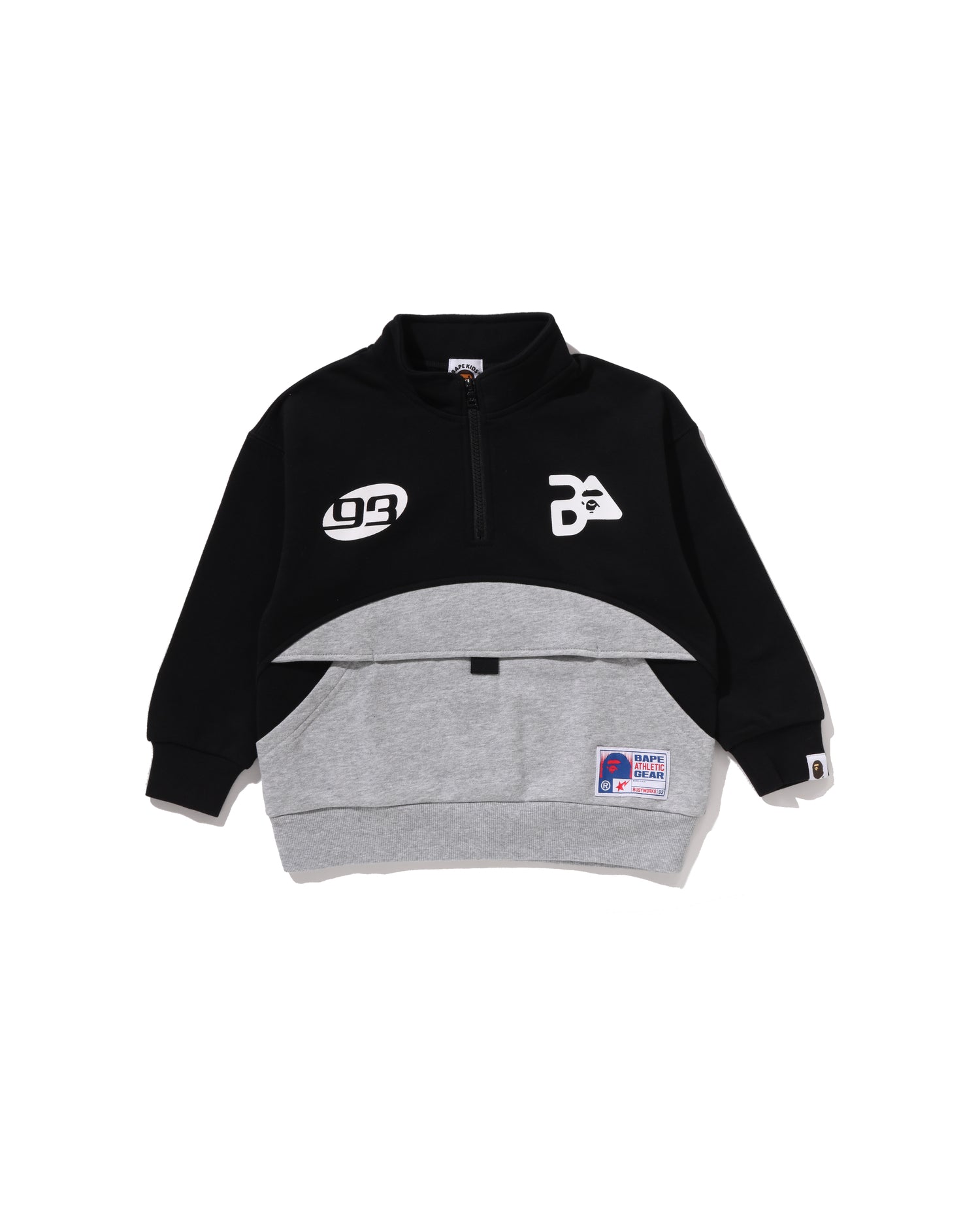 Kids BAPE Relaxed Fit Half Zip Sweatshirt