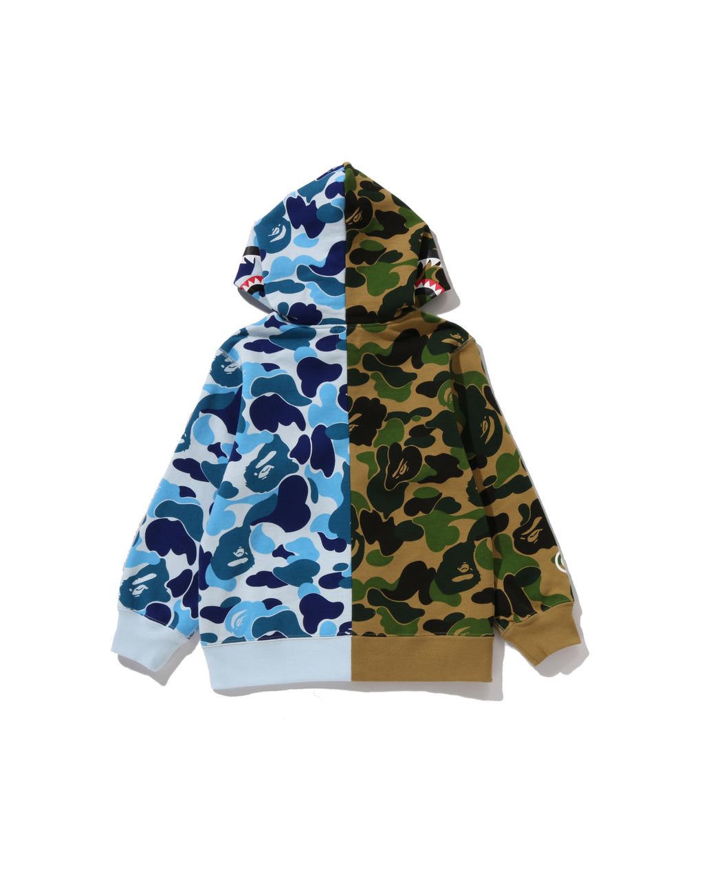 Kids Abc Camo Multi Shark Zip Hoodie