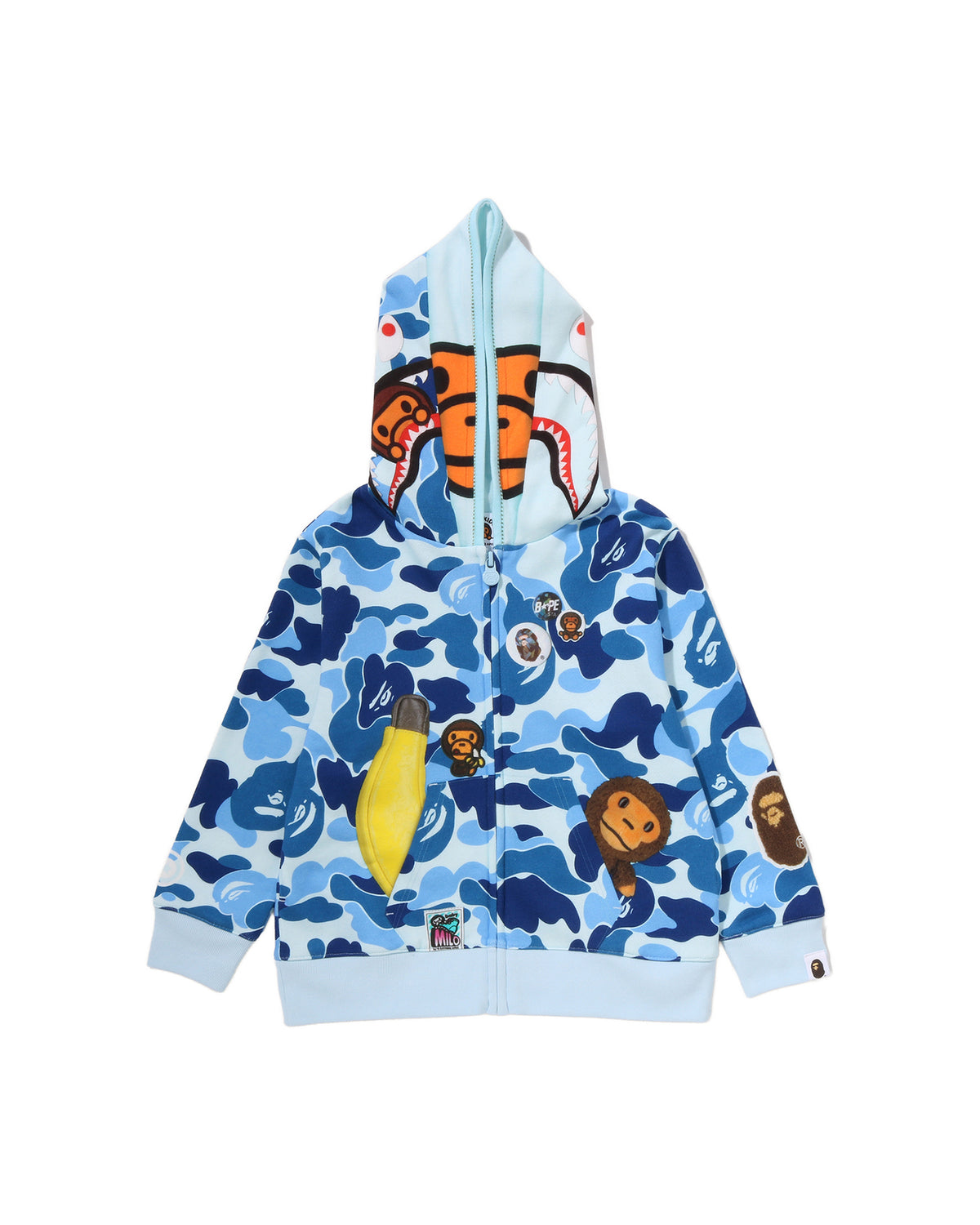 Kids Abc Camo Trompe L'oeil Zip Hoodie