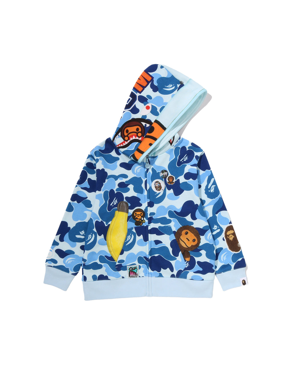 Kids Abc Camo Trompe L'oeil Zip Hoodie